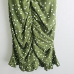 ZARA  Polka Dot Mini Rushed Ruffle Dress Photo 5