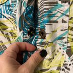 Ruby Rd . size 12 women's 3/4 sleeve jacket beaded neckline tropical pattern NWT Photo 3