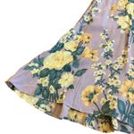 Reformation  Cordelia Floral Print Dress Midi Length Slit Off-Shoulder Size 0 Photo 5