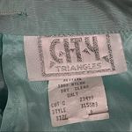 Y2K City Triangles 2 Piece Sequin Halter Tie Prom Formal Dress S Blue Size 6 Photo 6