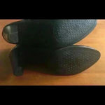 Adrienne Vittadini  Black Leather Booties Size 8 Photo 8