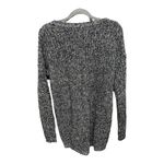 Aerie  Knit Oversized Sweater Gray Cross Lace Up Neckline Size Small Cotton Blend Photo 3