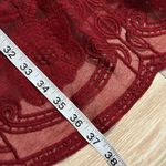 Southern Fried Chicks NWT Southern Fried Chics Burgundy Lace Dress Size Medium Photo 9