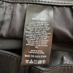 Wilfred black faux leather straight leg hi-rise pants size 6 Photo 6