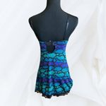 XOXO Blue,Black & Purple night slip-on dress size M Photo 4