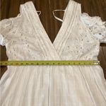 IRO  Meila eyelet white cotton mini cold shoulder Longsleeve Mini dress 38 nwt Photo 6