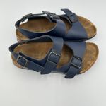 Birkenstock  Gizeh Navy Blue Leather Ankle Strap Sandals Size 37 US 7 Photo 1