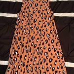 Pink Rose Sleeveless Leopard Print Dress Photo 0