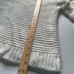Harper Heritage size M loose weave oversized balloon popcorn sleeves cardigan. White Size M Photo 6