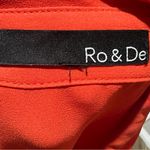 Ro & De  orange button up long sleeve blouse Photo 7