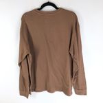 Lacausa Lolo Henley Medium Weight Organic Cotton Jersey Unisex Brown M Photo 5