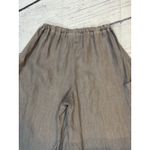 CP Shades 100% Linen Wide Leg Shorts XS Lilac Gray Elastic Waist Pockets Photo 3