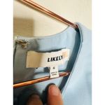 Likely Women's Powder Blue Sleeveless Side Slit Decklin Mini Dress Size 6 Photo 8