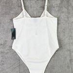 Wild Fable Womens Spaghetti Strap Cut Out Bodysuit  White Photo 4