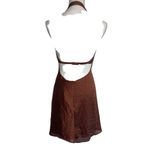 Alexis Zari Dress in Sienna Dot Small New Womens Satin Halter Photo 6