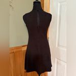 Altar'd State Black Mini Dress with suede look and feel w/ back keyhole cutout Photo 3