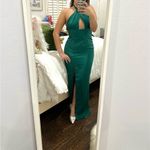 Beginning Boutique Maxi cross over neck green dress  Photo 1