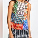 Alice + Olivia Carla Kranendonk Clyde Mini Dress Patchwork Sleeveless Colorful 6 Photo 0
