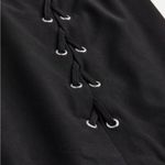 H&M Black lace up mini skirt Photo 1