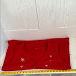 Boutique Vintage Sweater Vest Women Size 1X Christmas Festive Red Snowman Tree Holiday Photo 2