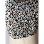 Levi's  Shirt Women Small Black Louise Puff Sleeve Floral‎ Smocked Top NWT Boho Photo 9