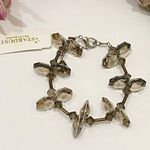 Smokey Quartz Crystal Glass Bead Bracelet Photo 0