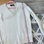 Theory 100% cashmere v neck sweater ivory Photo 4
