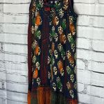 Just Cruising Multicolor Hawaiian Print Midi Tank Dress Spaghetti Strap Freesize Black Size undefined Photo 7