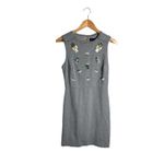 Banana Republic  Sheath Dress Size 2 Pineapple Sleeveless Sequin Gray EUC Photo 1