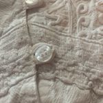 Novica womens small white Lilly of the Incas button front blouse was embroidered Photo 7