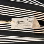 FINAL PRICE NWT GRACE & LACE Striped Hanky Tank Black Photo 3