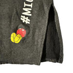 Disney women's S/M grey long thick sleeve, nightgown with slits on both sides. Photo 2