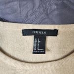 Forever 21 Light Brown Crew Neck Sweater Size Small Casual Fall Cozy Photo 2