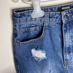 Missguided petite blue riot ripped mom jeans size 0 Photo 7