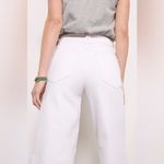 Good American NWT Jeans Good Waist Palazzo Crop Wide Leg in White Size 10/30 Photo 7
