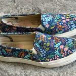 Keds  Shoes Womens 7 Rifle Paper Co Blue Double Decker Garden Party Floral SlipOn Photo 2