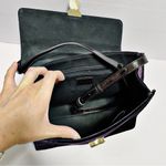 LK Bennett L.K. Bennett Purple Velvet Crossbody Purse Photo 6