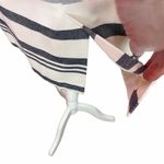 Cupcakes and Cashmere Sheath Dress 10 Ivory Navy Striped Sleeveless Back Cut Out Photo 6