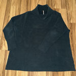 Free People  Cowl Neck Ribbed Tunic‎ Sweater Deep Peacock Blue Green Photo 0