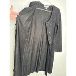 Y2K Patra Black Glitter Long Evening Jacket Dress Topper USA made Medium Photo 8