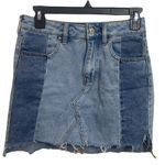 PacSun Multi Colored Panel Denim Skirt Photo 0