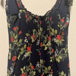 Reformation  Christine Navy and Red Floral Mini Dress, Size 6P (Petite) Photo 8