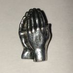 BSD Vintage Silver Tone Praying Hands Pin Photo 1