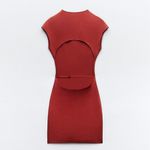 ZARA FITTED KNIT DRESS WITH OPEN BACK Photo 1