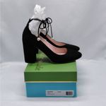 Kate Spade Womens Pumps Size 7.5 Black Whimsigoth Chunky Dark Romantic Feminine Photo 4