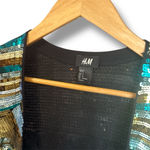 H&M Sequin Jacket Green/Gold Size S Photo 3