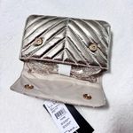 Nicole Miller Nicole Miller Gold Quilted Chain Strap Crossbody Small Bag Purse Card Slots NWT Photo 7