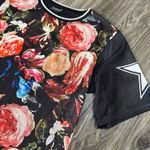 Top Shop Football style jersey Floral Photo 1