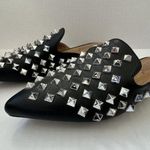 Cape Robbin Enny Silver Studded Mules Black Women SZ 6.5 Photo 1