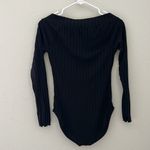 Free People  Ribbed Boat Neck Bodysuit | Size Small Photo 4